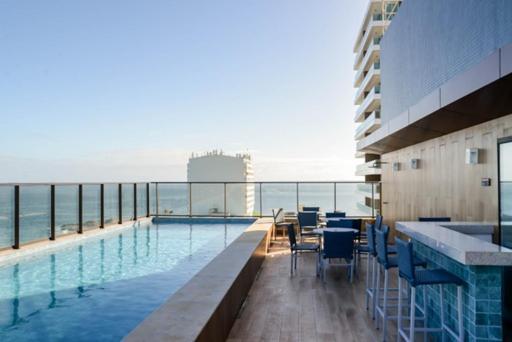 Apartament Smart Farol Da Barra - Vista Mar Com Varanda Arejada Salwador Zewnętrze zdjęcie
